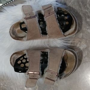 Birkenstock Arizona tan woman's sandals size 37 us 6